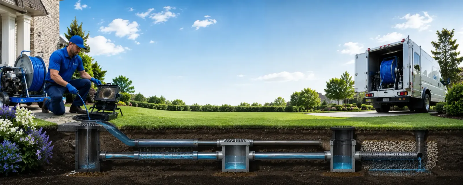 Outdoor drain cleaning information for Holmes, NY